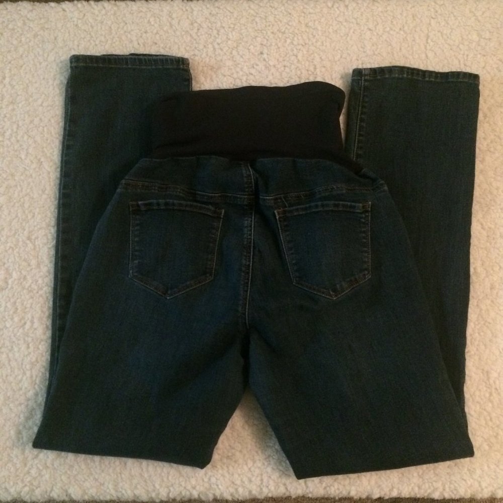 Indigo Blue Maternity Skinny Jeans J1279 - Picture 3 of 3